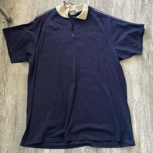 VTG Y2K Zero Tolerance Half Zip Polo Shirt